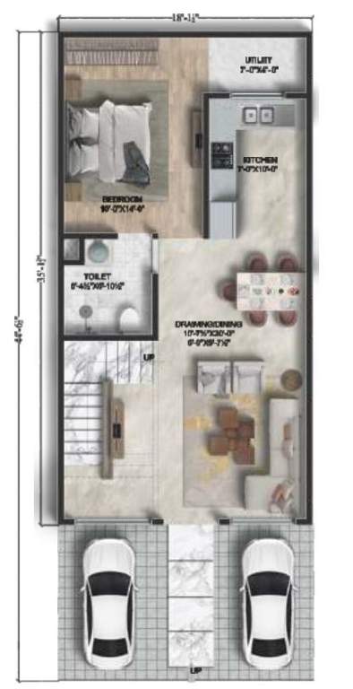  the kothi phase 2 Floor Plan Ground Floor Plan