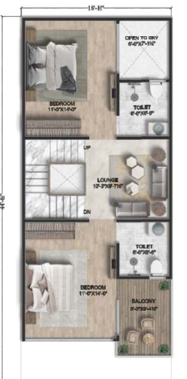 First Floor Plan the kothi phase 2 Floor Plan First Floor Plan
