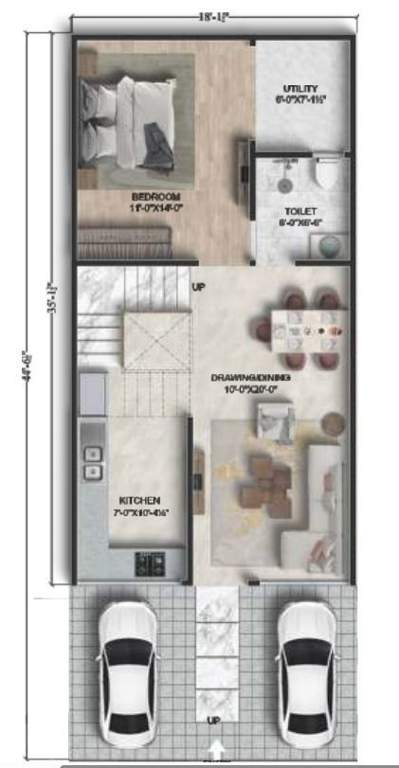  the kothi phase 2 Floor Plan Ground Floor Plan