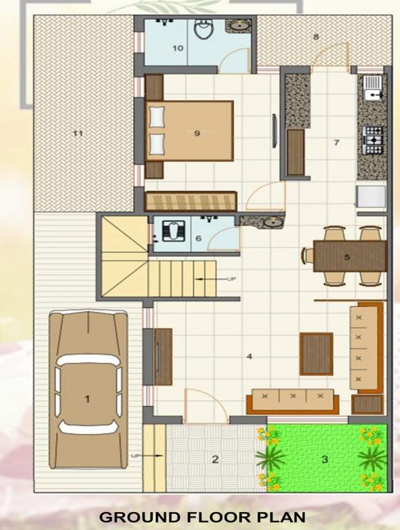  iconic one Floor Plan Ground Floor Plan