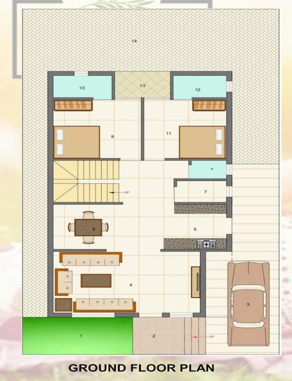  iconic one Floor Plan Ground Floor Plan