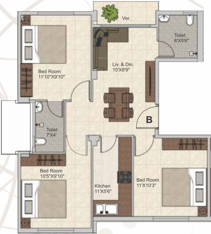  meena aurum phase 2 Floor Plan Floor Plan