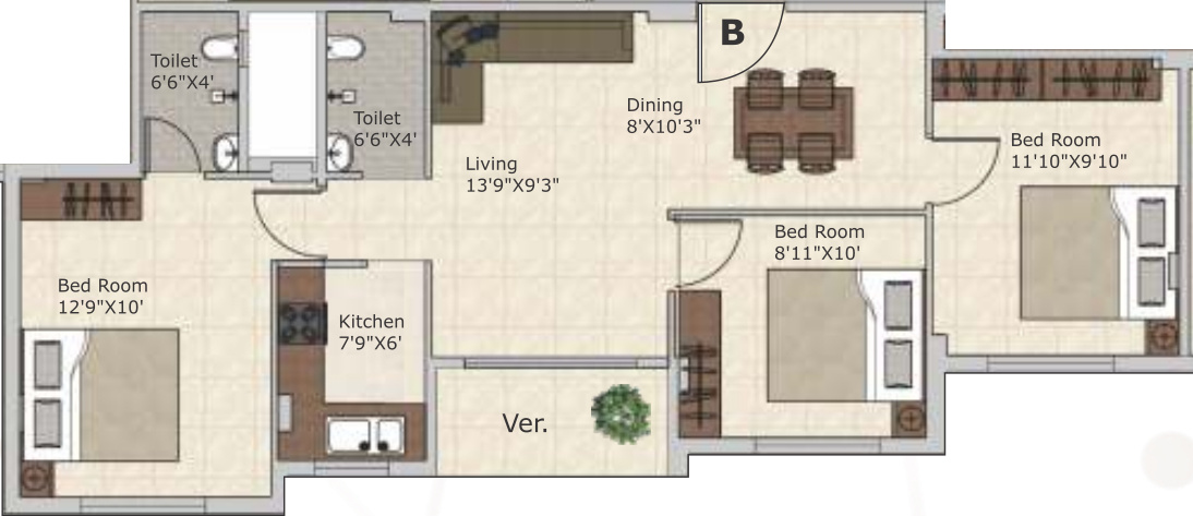  meena aurum phase 2 Floor Plan Floor Plan