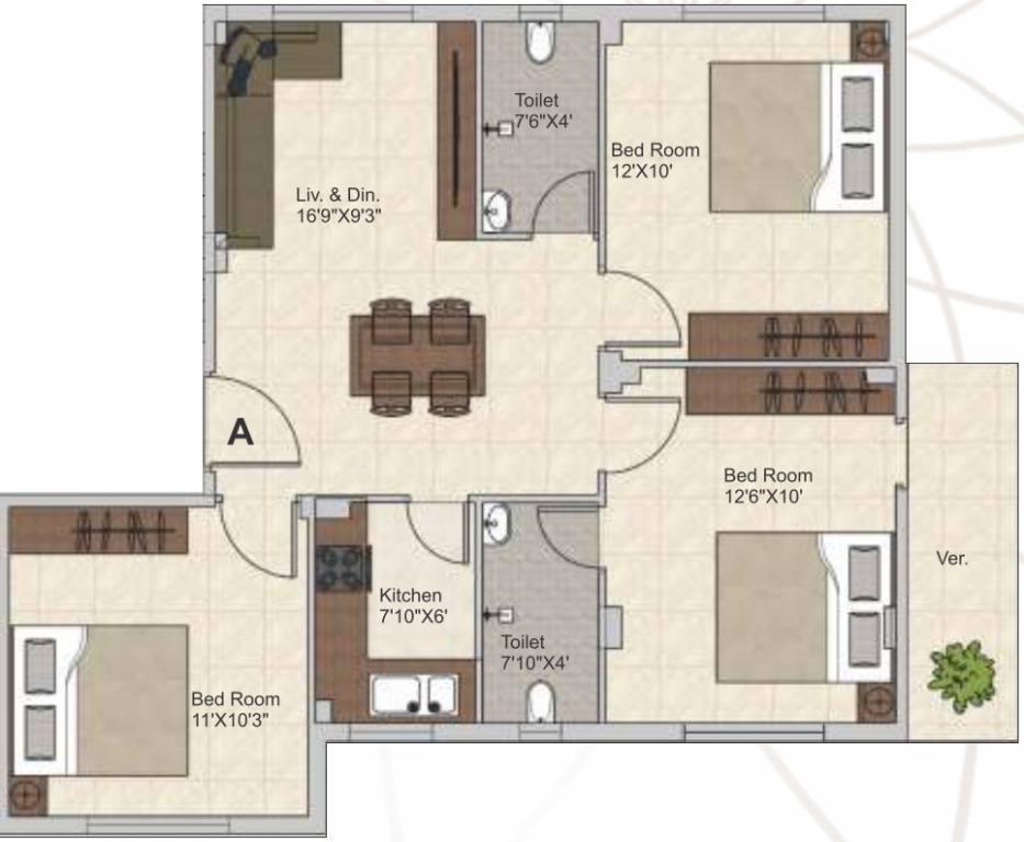  meena aurum phase 2 Floor Plan Floor Plan