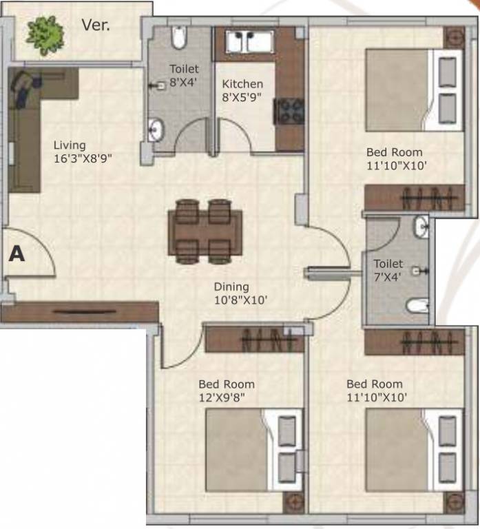  meena aurum phase 2 Floor Plan Floor Plan
