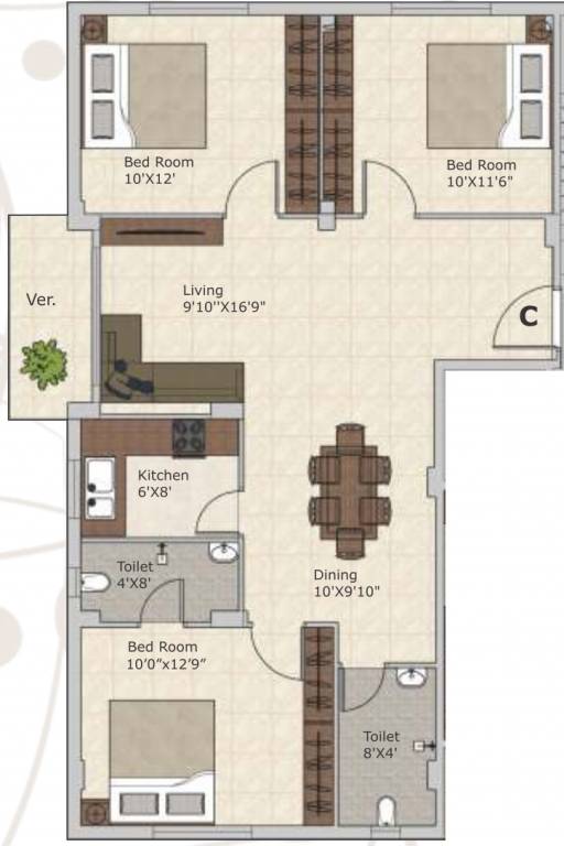  meena aurum phase 2 Floor Plan Floor Plan