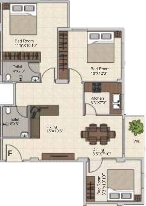  meena aurum phase 2 Floor Plan Floor Plan