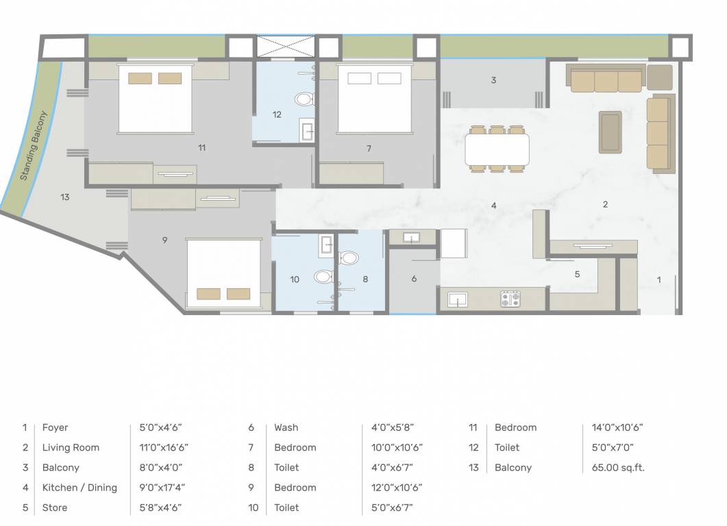  sky heights Floor Plan Floor Plan