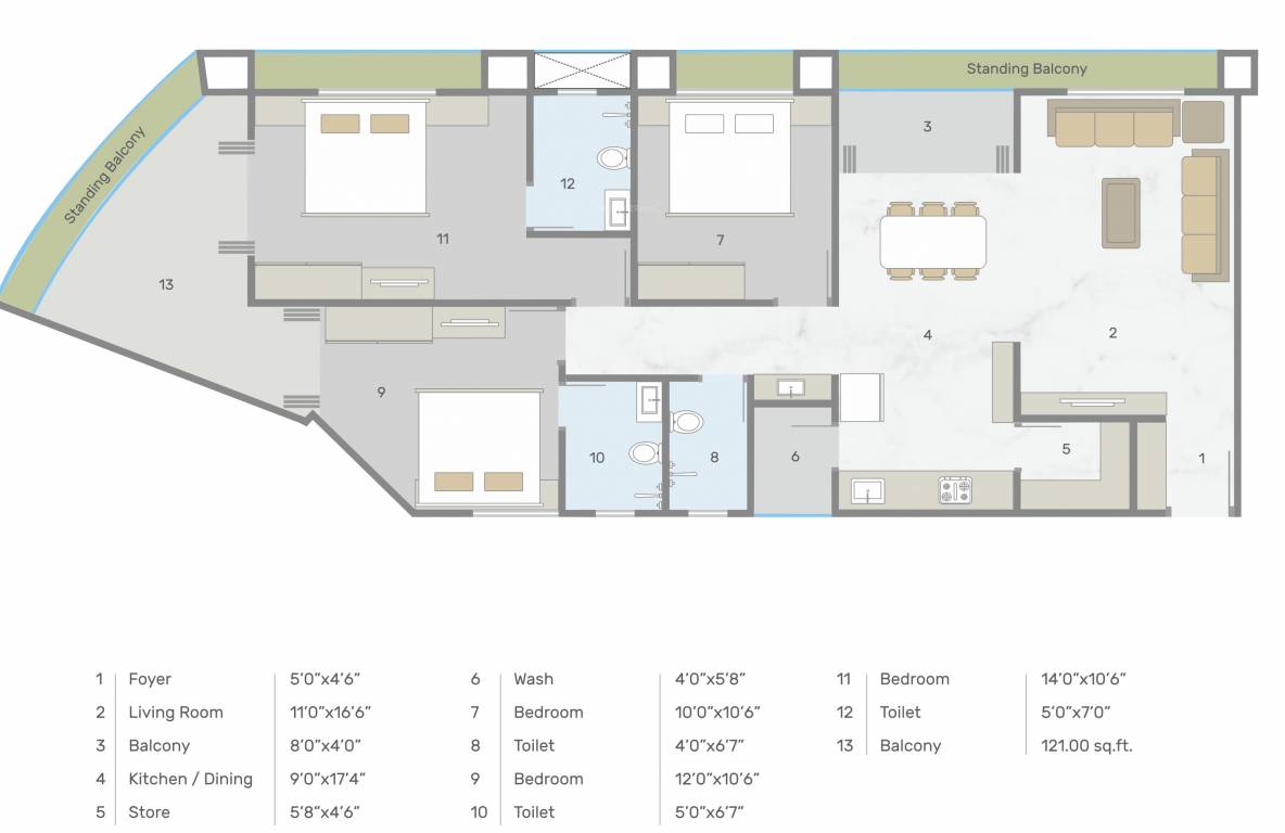  sky heights Floor Plan Floor Plan
