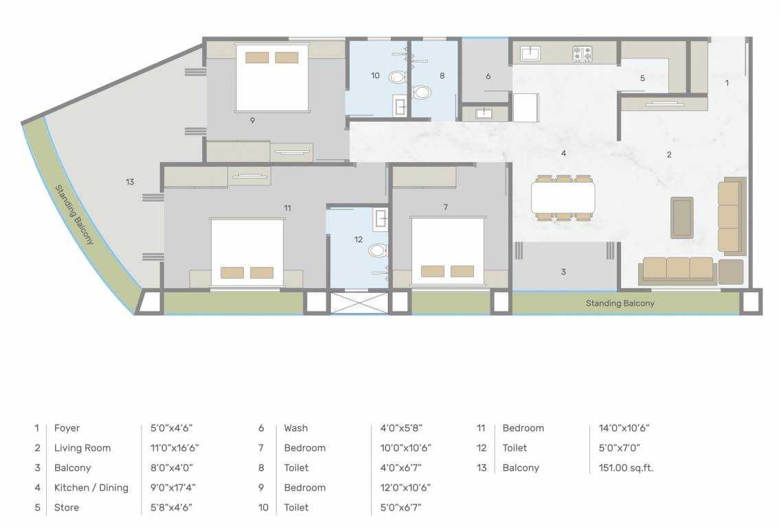  sky heights Floor Plan Floor Plan