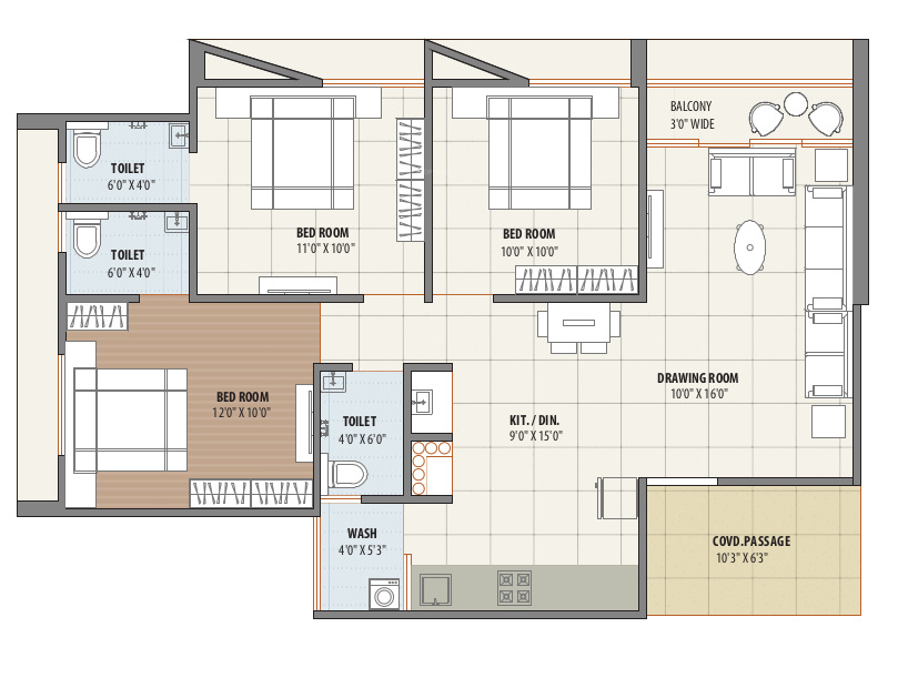  madhuram blossom Floor Plan Floor Plan