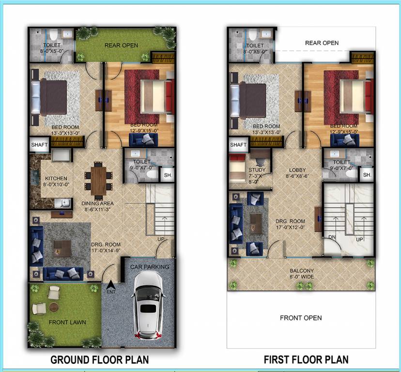  residency villa Floor Plan First Floor Plan