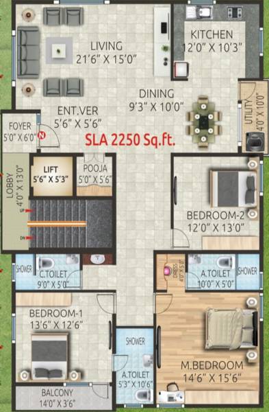  sai-brundavanam-residency Floor Plan Floor Plan
