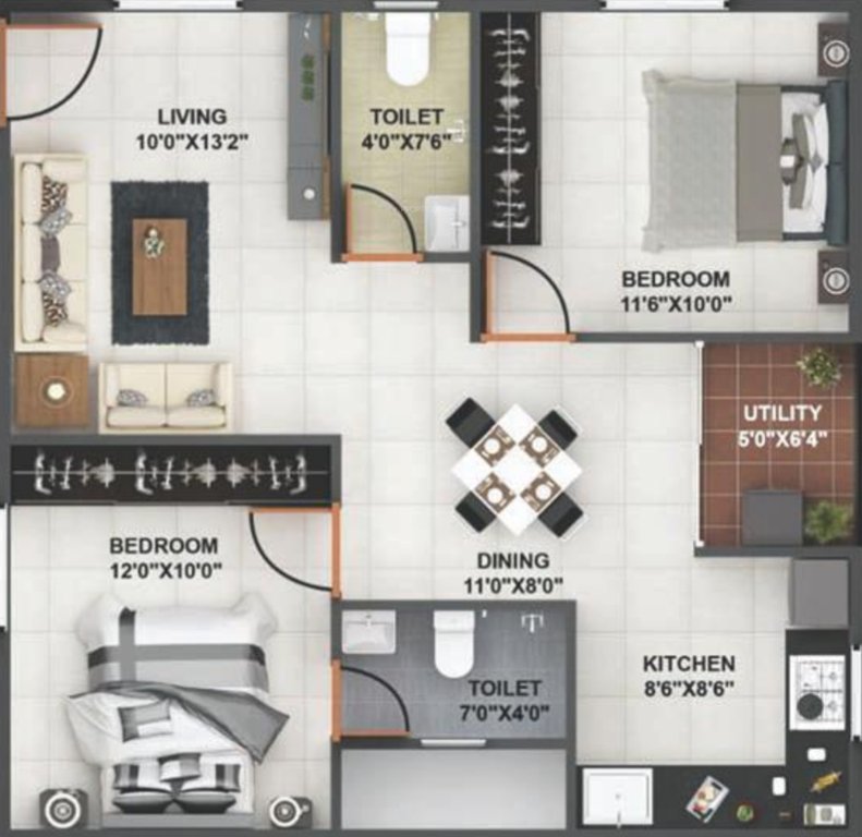  bavisha gardeniaa phase 2 Floor Plan Floor Plan