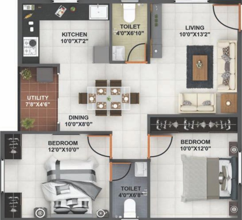 bavisha gardeniaa phase 2 Floor Plan Floor Plan