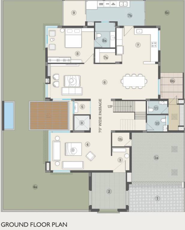  nilamber grandiour ii Floor Plan Ground Floor Plan