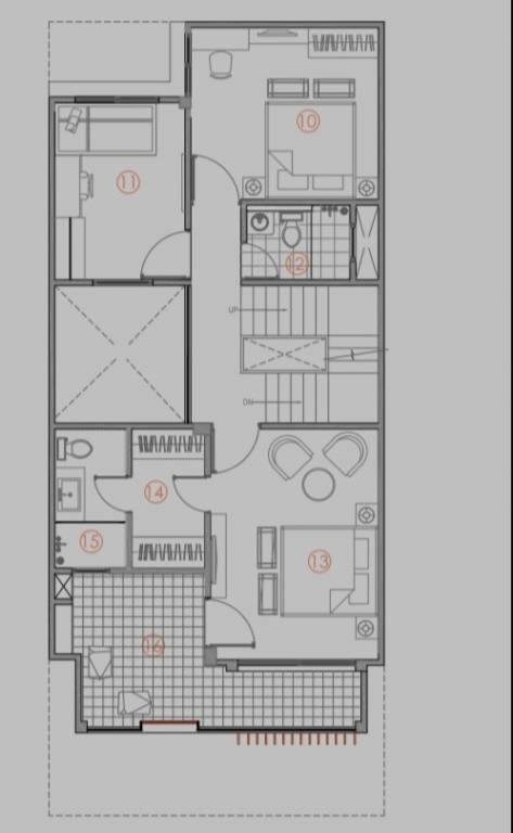  emerald greens phase i Floor Plan Upper Level Duplex Plan
