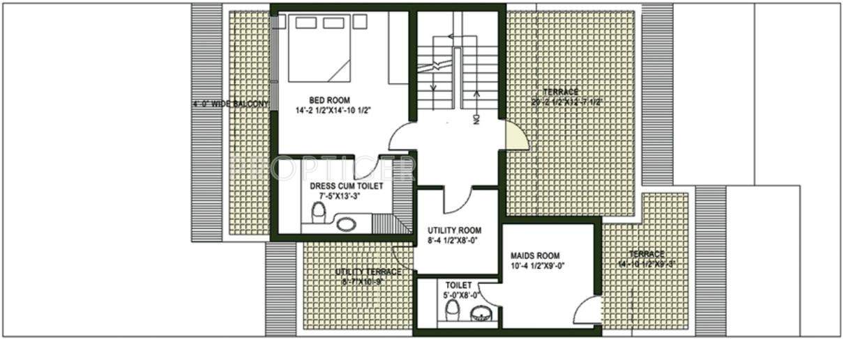 Jaypee Town Homes (4BHK+4T (5,406 sq ft)   Servant Room 5406 sq ft)