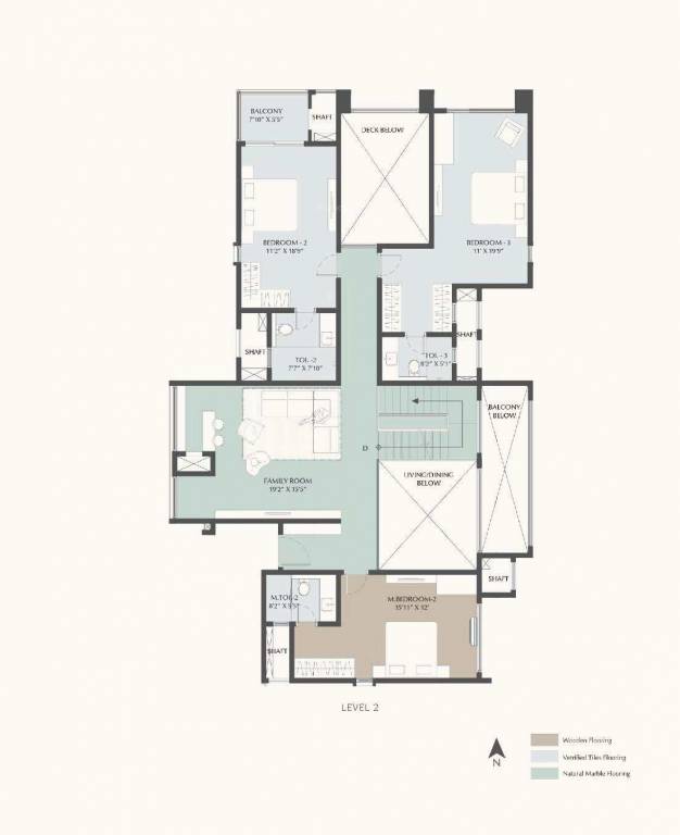  highline Floor Plan Upper Level Duplex Plan