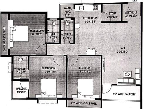  residency co op housing society limited Floor Plan Floor Plan