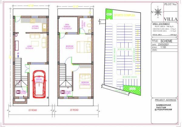  nammazhvar-thottam Floor Plan First Floor Plan