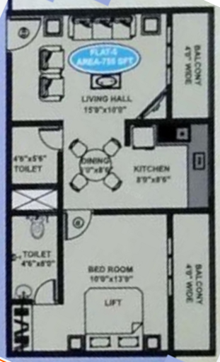  shree-sudheendra-residency Floor Plan Lower Level Duplex Plan