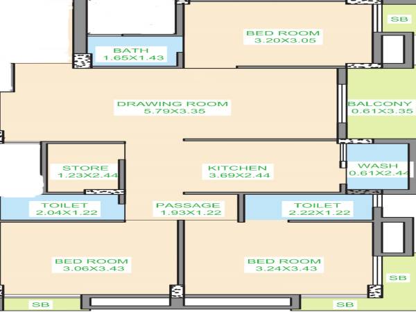  shilpan-heights Floor Plan Floor Plan