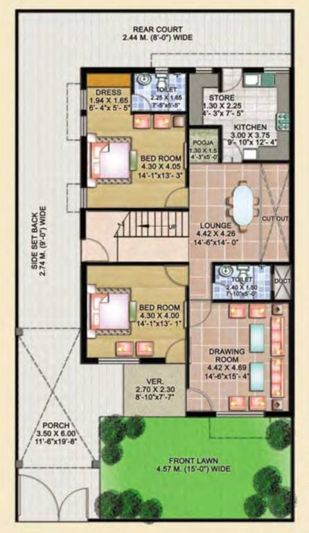  city Floor Plan Ground Floor Plan
