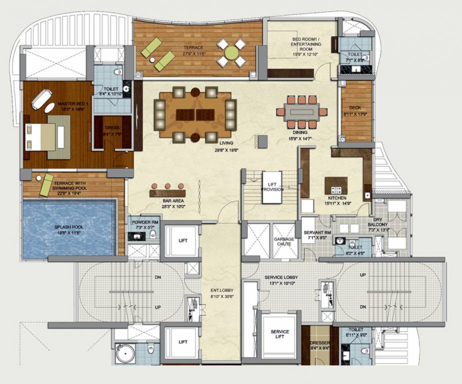 windermere Floor Plan Lower Level Duplex Plan