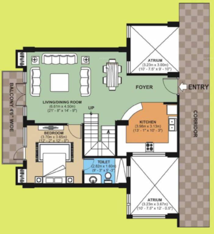 city Floor Plan Lower Level Duplex Plan