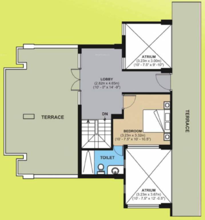  city Floor Plan Upper Level Duplex Plan