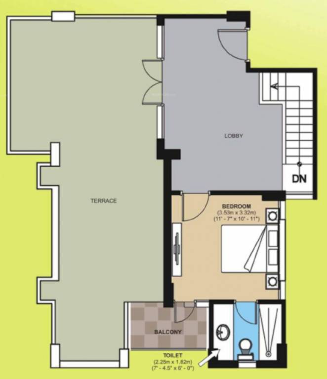 city Floor Plan Upper Level Duplex Plan