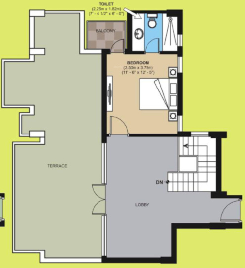 city Floor Plan Lower Level Duplex Plan