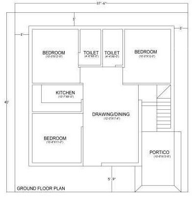 koylanchal city Floor Plan Ground Floor Plan