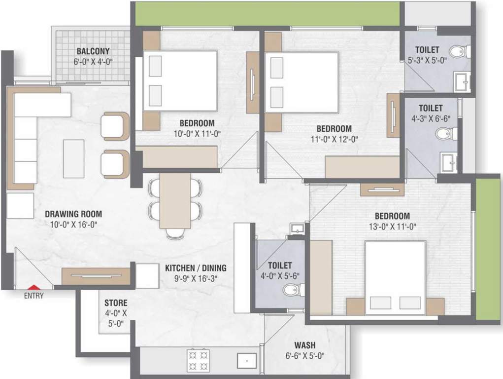  greens Floor Plan Floor Plan