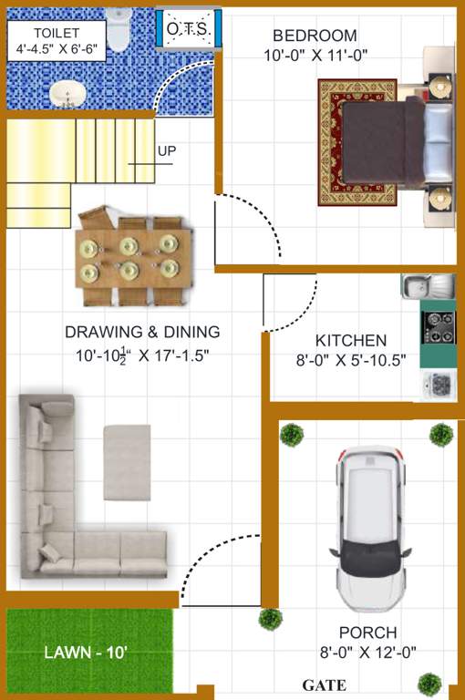 green valley Floor Plan Ground Floor Plan