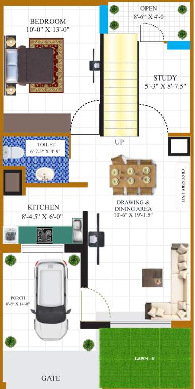 green valley Floor Plan Ground Floor Plan