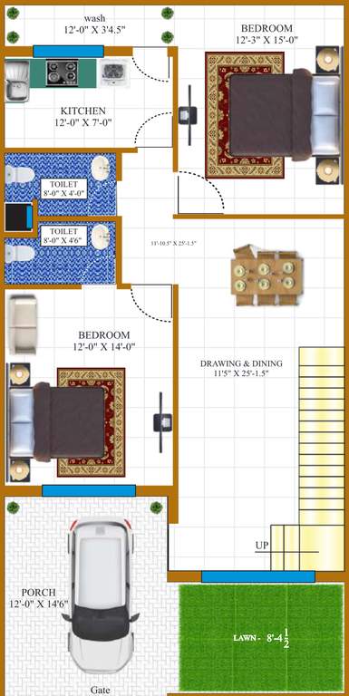 green valley Floor Plan Ground Floor Plan