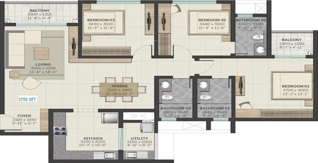  manhattan towers town park phase 1 w 4 and 5 Floor Plan Floor Plan