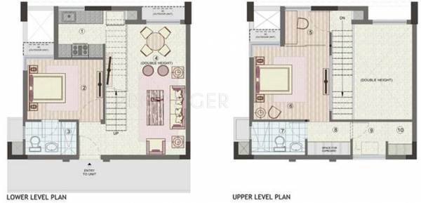 Jaypee Klassic (2BHK+2T (1,100 sq ft) 1100 sq ft)
