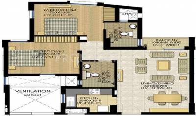 Jaypee Klassic (2BHK+2T (1,150 sq ft) 1150 sq ft)