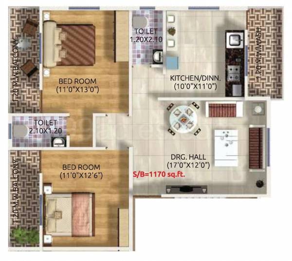  lichi-residency Floor Plan Floor Plan