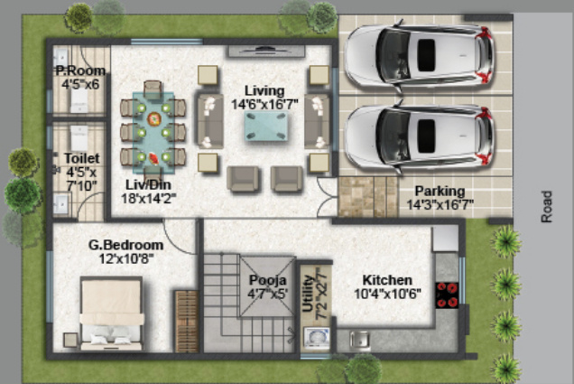  meadows Floor Plan Ground Floor Plan