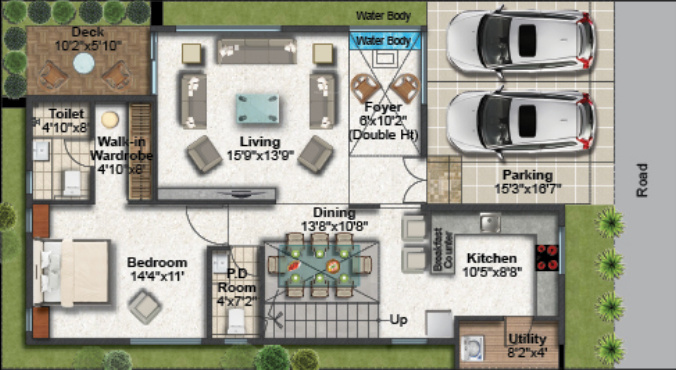  meadows Floor Plan Ground Floor Plan