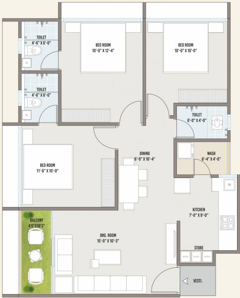  siddhi-greens Floor Plan Floor Plan