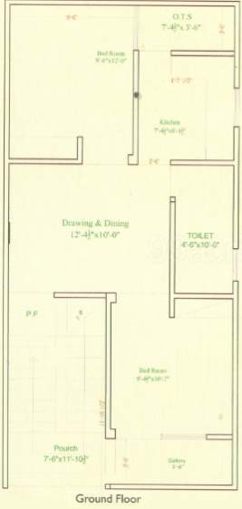 krishnam villas Floor Plan Ground Floor Plan
