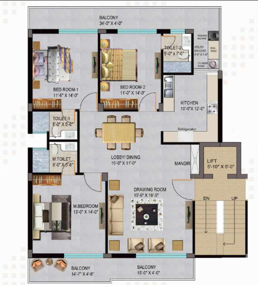  the paradise phase 2 Floor Plan Floor Plan