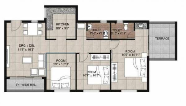  rainbow-residency Floor Plan Floor Plan