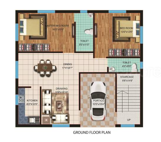  subhadra villa Floor Plan Ground Floor Plan