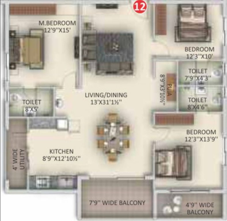  rami reddy towers Floor Plan Floor Plan